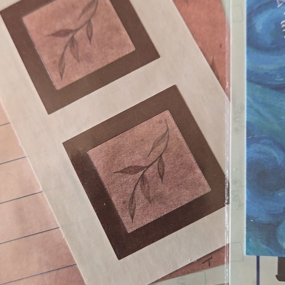 Decorative Stationery Set Blue Brown Designs sticker paper creative memories 2 - Picture 7 of 15
